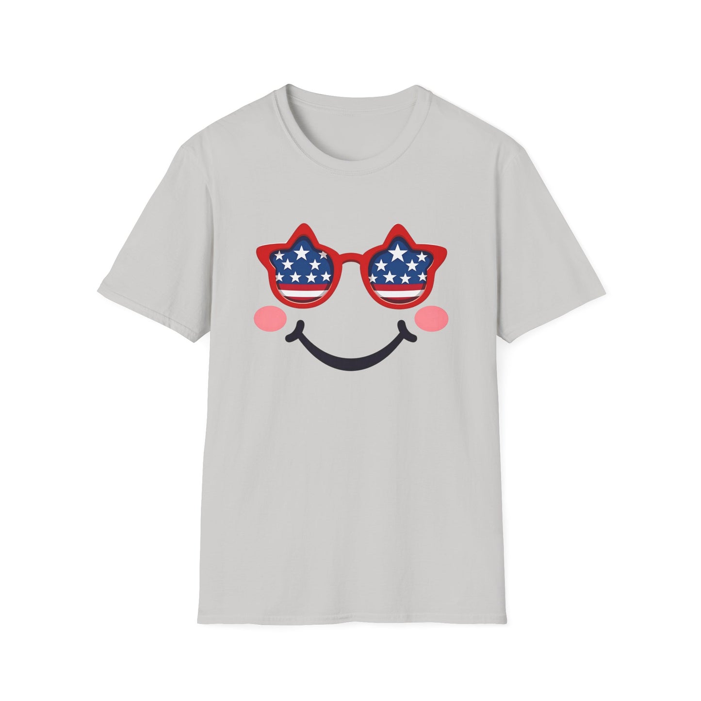 American Flag Smiley T-Shirt