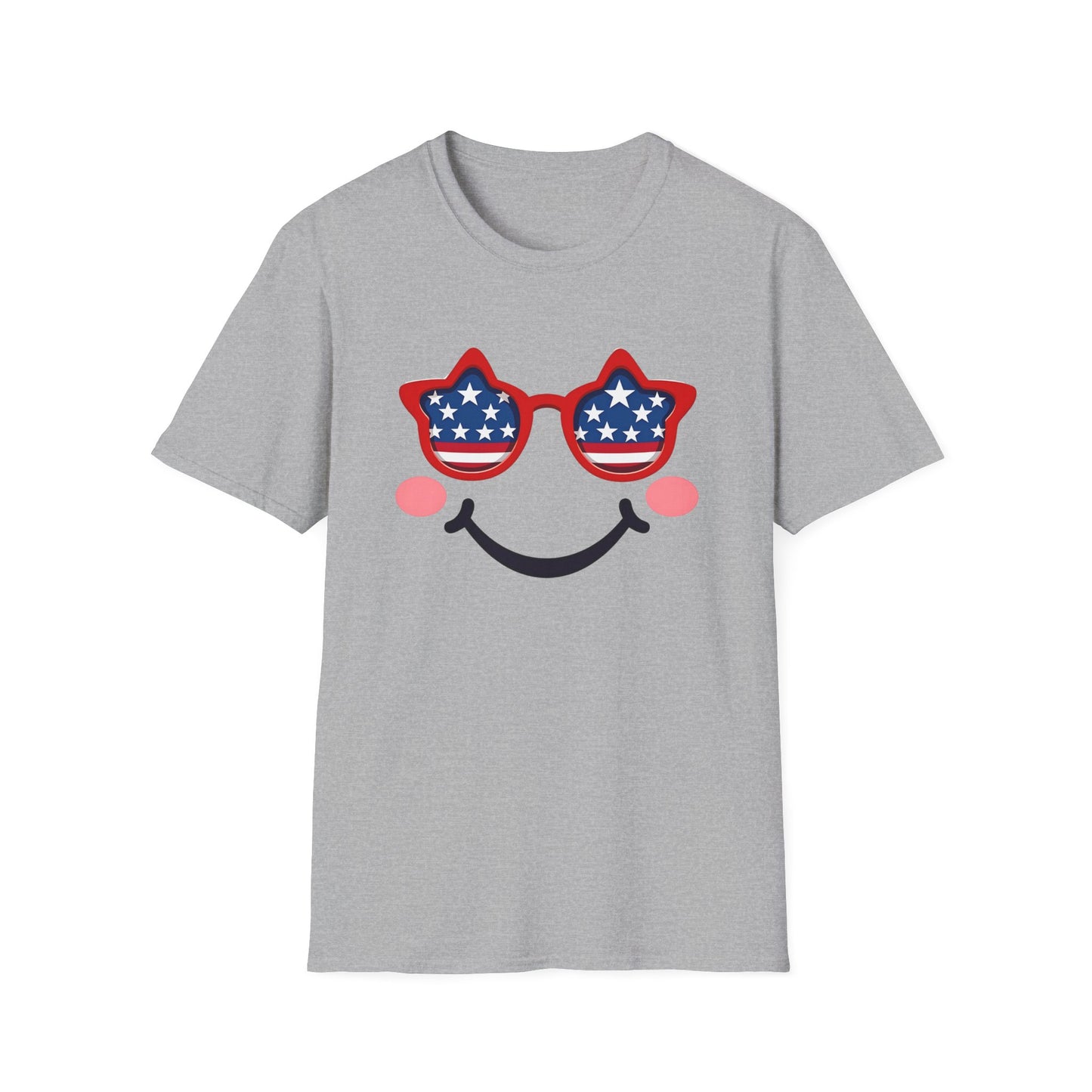 American Flag Smiley T-Shirt