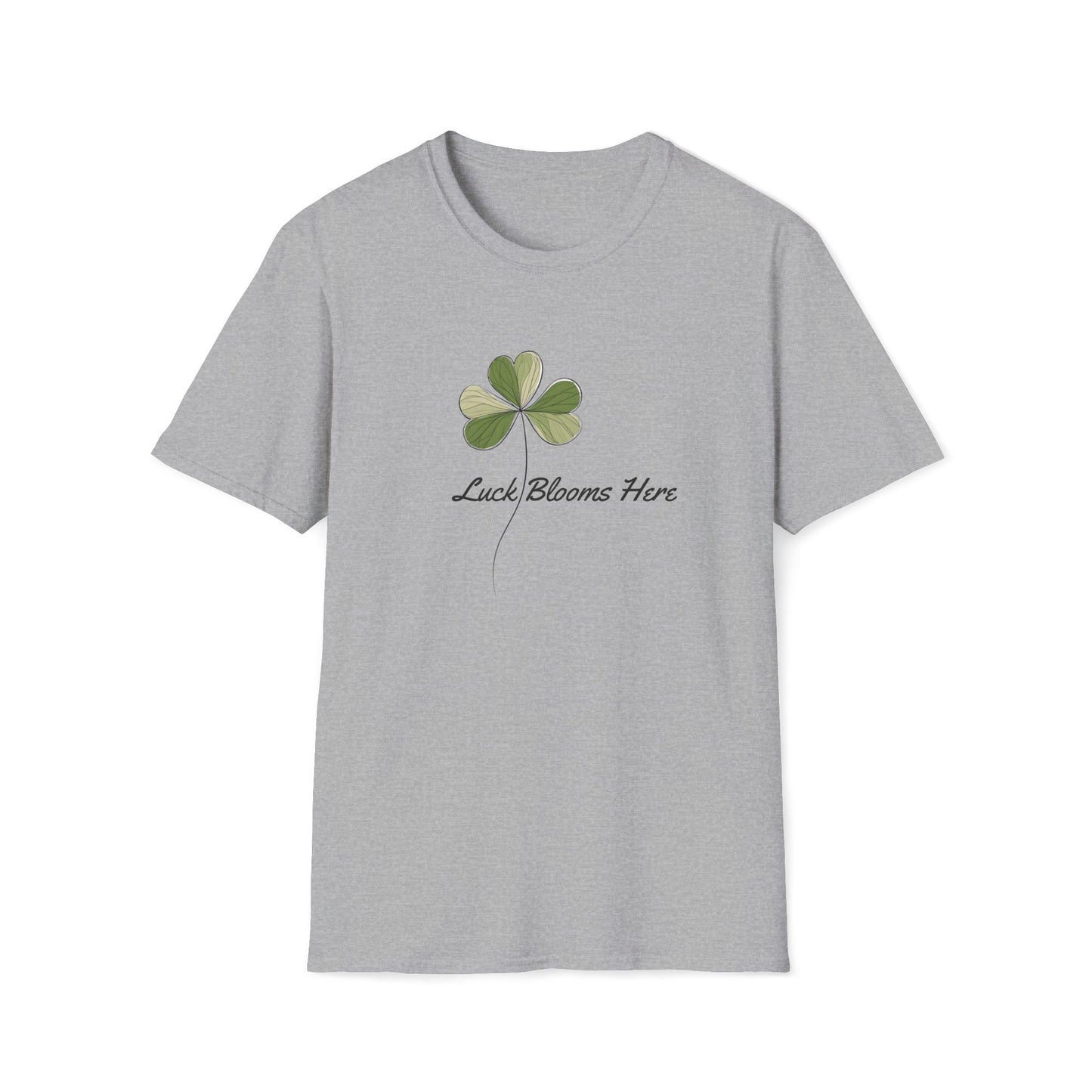 Luck Blooms Here T-Shirt