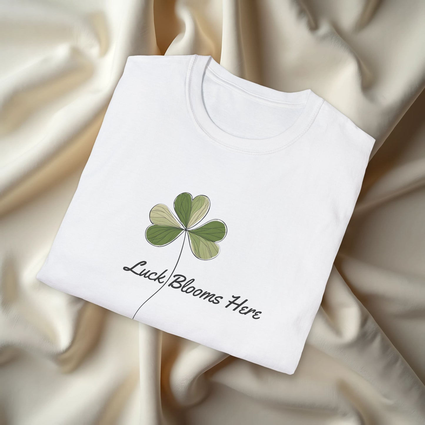 Luck Blooms Here T-Shirt
