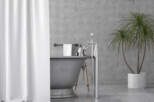 How to Match Your Shower Curtains with Your Minimalist Bathroom Aesthetic