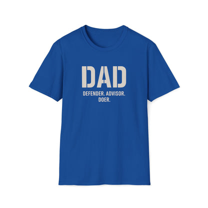 Dad: Defender, Advisor, Doer T-shirt