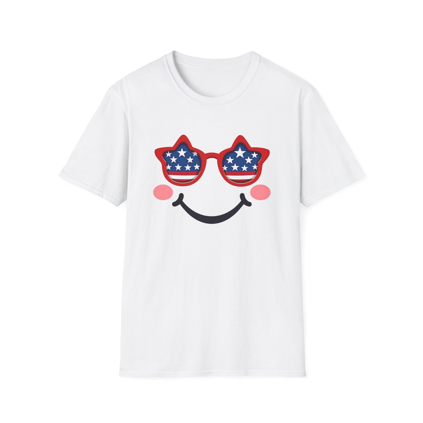 American Flag Smiley T-Shirt