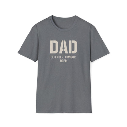Dad: Defender, Advisor, Doer T-shirt