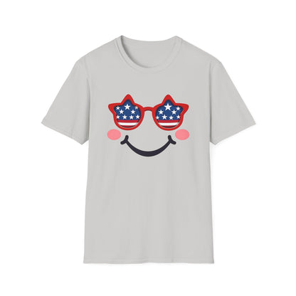 American Flag Smiley T-Shirt