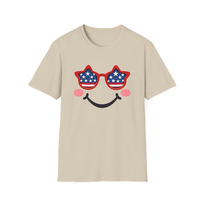 American Flag Smiley T-Shirt