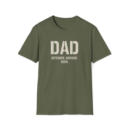 Dad: Defender, Advisor, Doer T-shirt