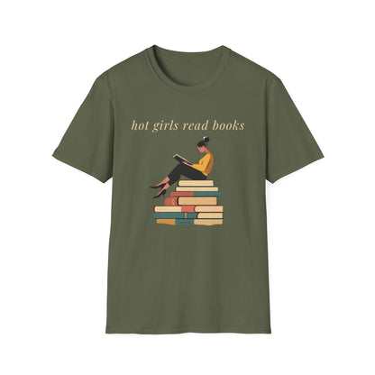 Hot Girls Read Books T-shirt