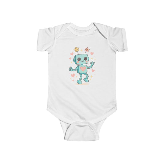 Blushing Dancing Robot Infant Bodysuit