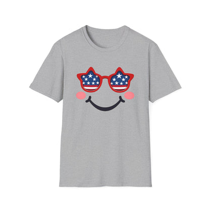 American Flag Smiley T-Shirt
