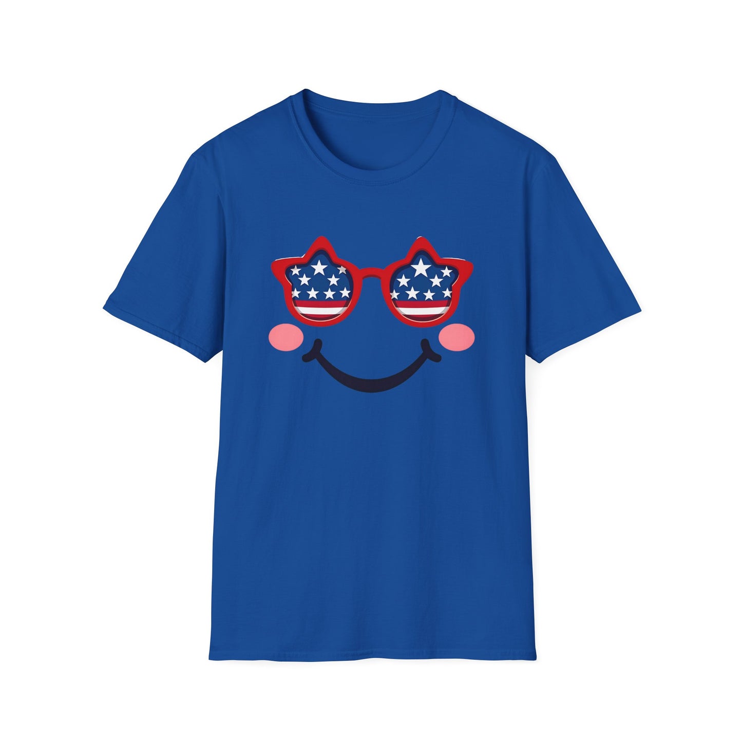 American Flag Smiley T-Shirt