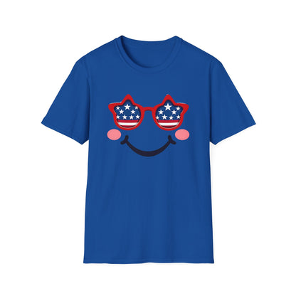 American Flag Smiley T-Shirt